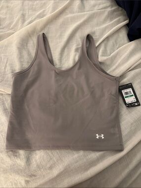 Under Armour Mauve/Taupe Cropped Performance Tank